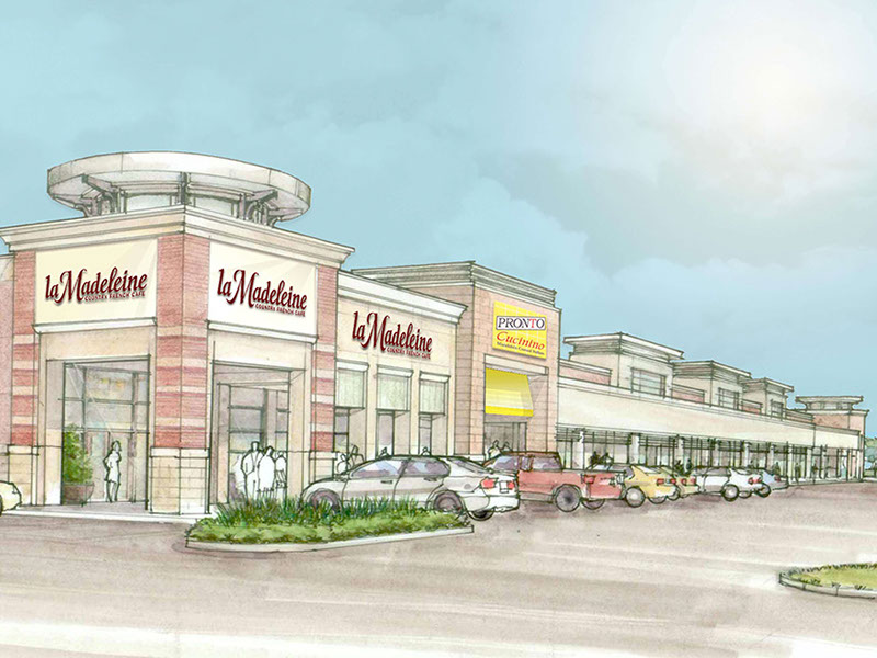 levinson alcoser associates, recent work, tanglewood court, retail design, retail construction, retail architecture, houston, texas